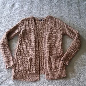 EARTHBOUND Textured Brown Cardigan Medium